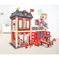 Wooden Fire Station and Accessories