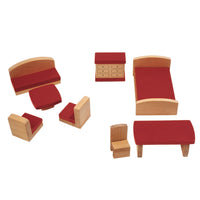 Dolls' House Lounge & Bedroom Furniture Set