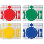 Colour Coded Place Mats