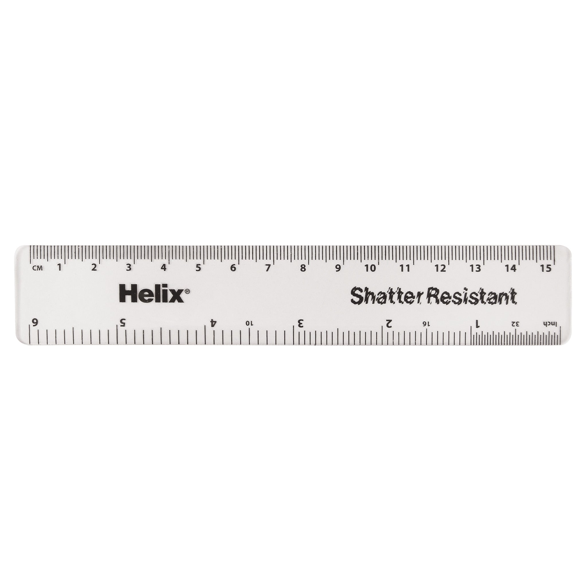 Helix® White 15cm Metric/Imperial Ruler – Eduzone Ltd