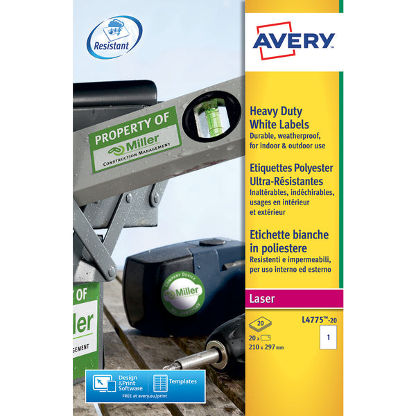 Avery Resistant Labels