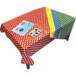 Fabric Backed Heavy-Duty Table Covers - Spotty Designs
