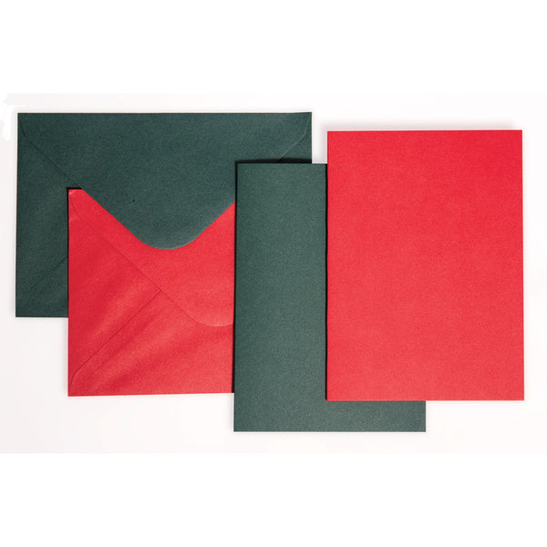 Festive Card and Envelope Pack