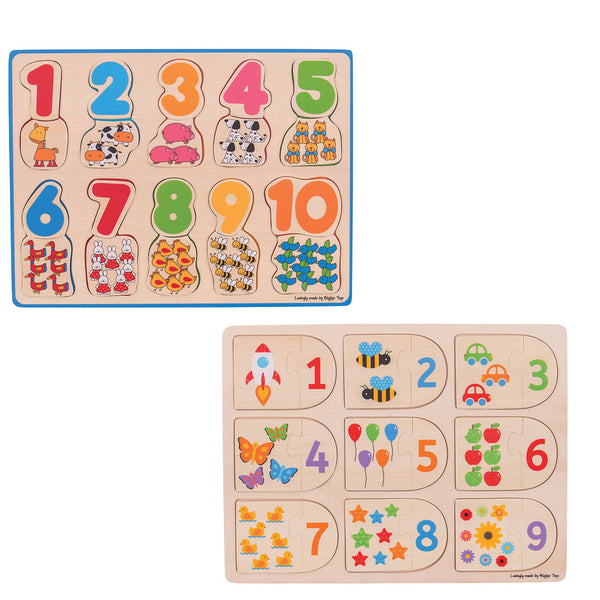 Number Matching Puzzle Set