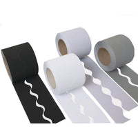 Monochrome Corrugated Paper Border Rolls