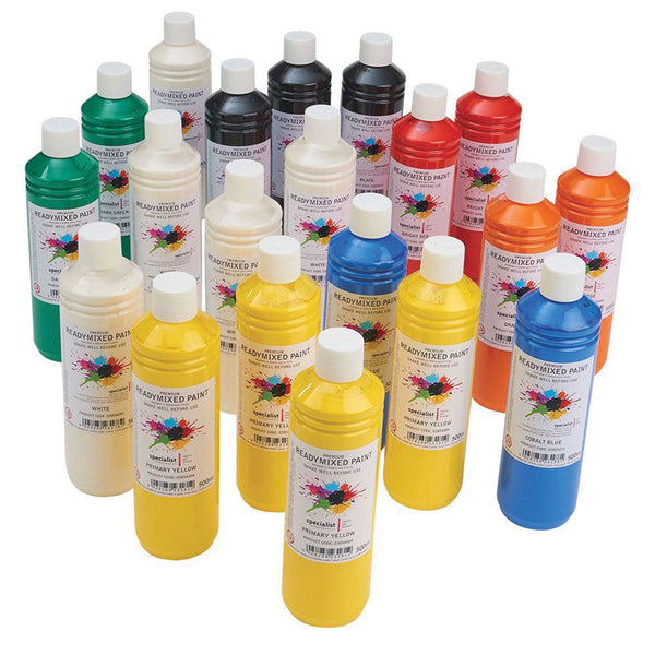 Ready Mixed Paints 500ml Assorted Set