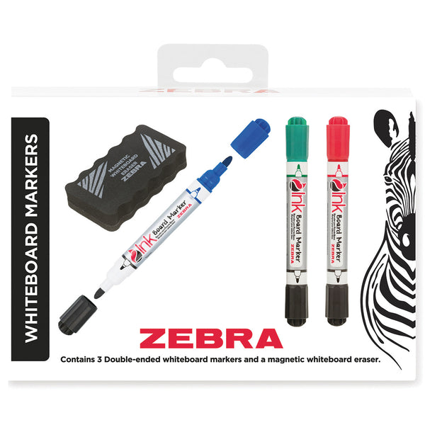 Zebra Double-End Whiteboard Markers