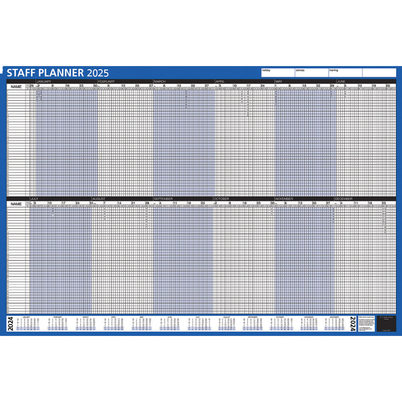 2026 Calendar Year Staff Planner
