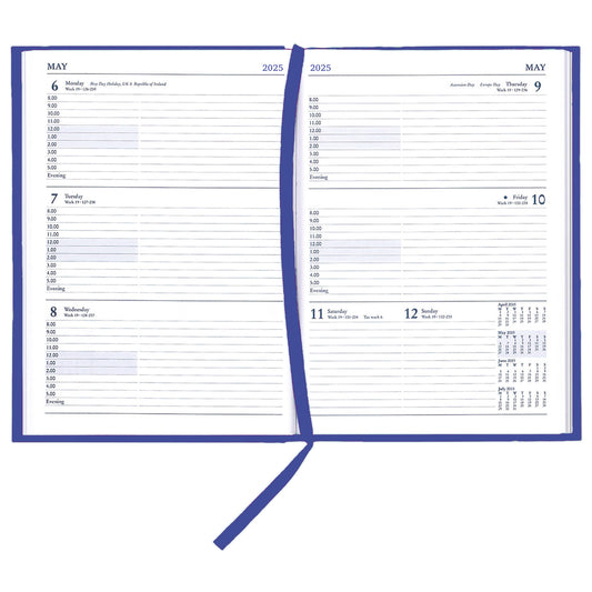 A5 Calendar Desk Diary 2025 One Week To View