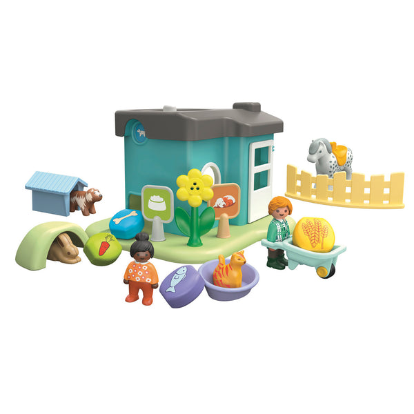 Playmobil® 1.2.3 Animal Boarding Home with Treat Dispenser