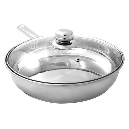 Stainless Steel Frying Pan With Lid