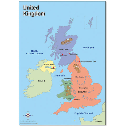 A1 Simple UK Map