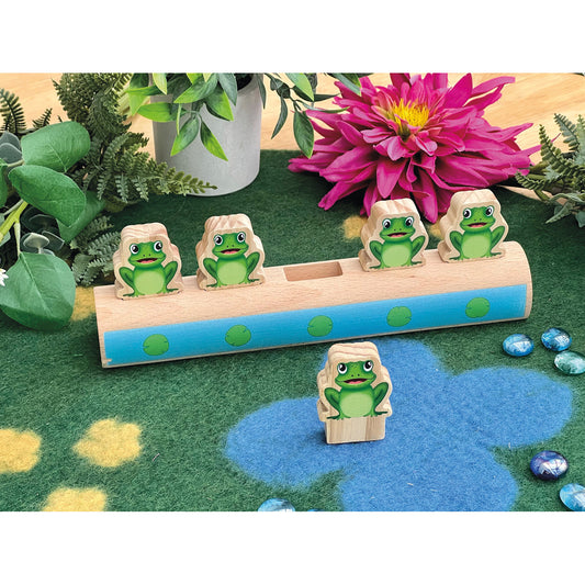 Five Frogs On A Log
