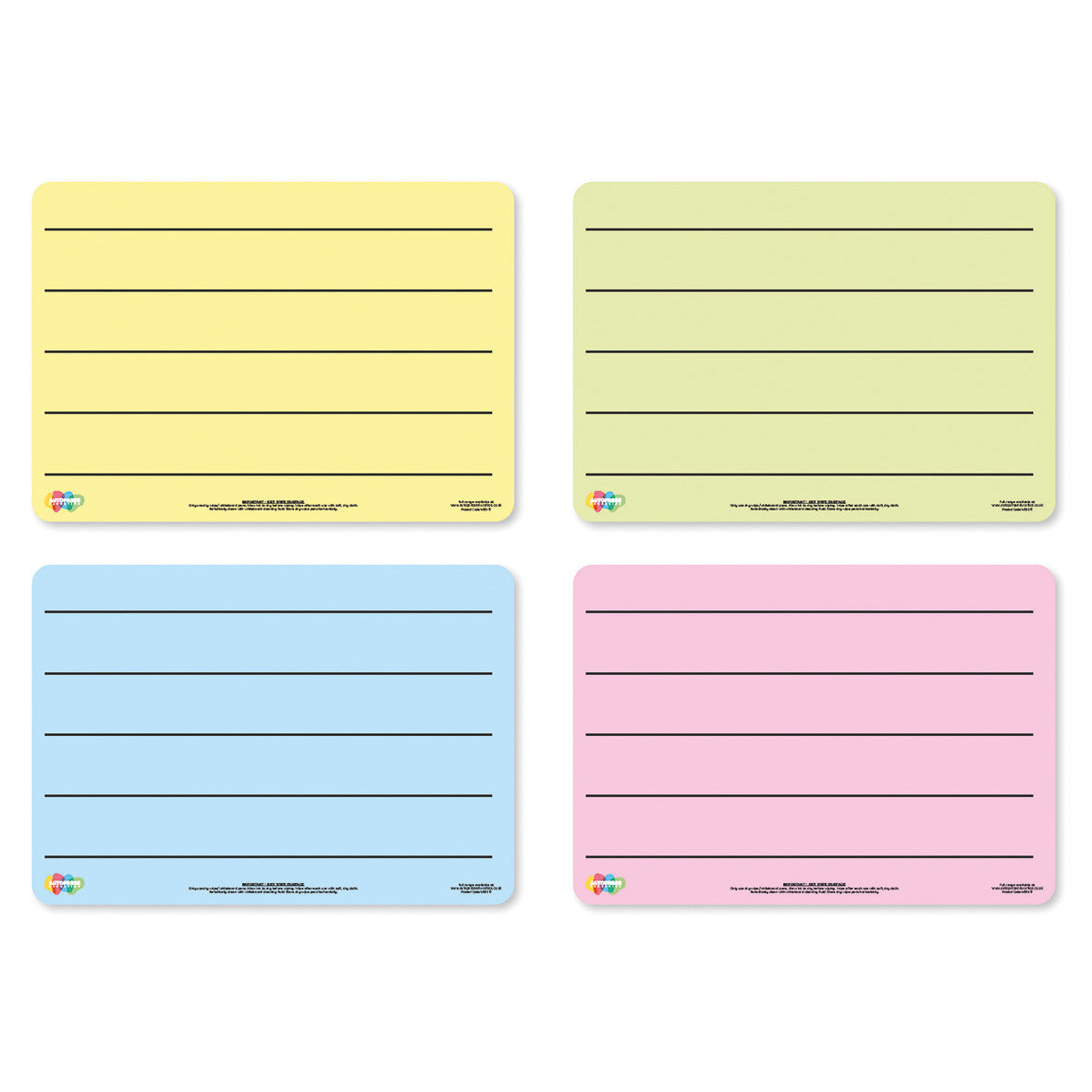 Tinted Plain Flexible A5 Drywipe Boards