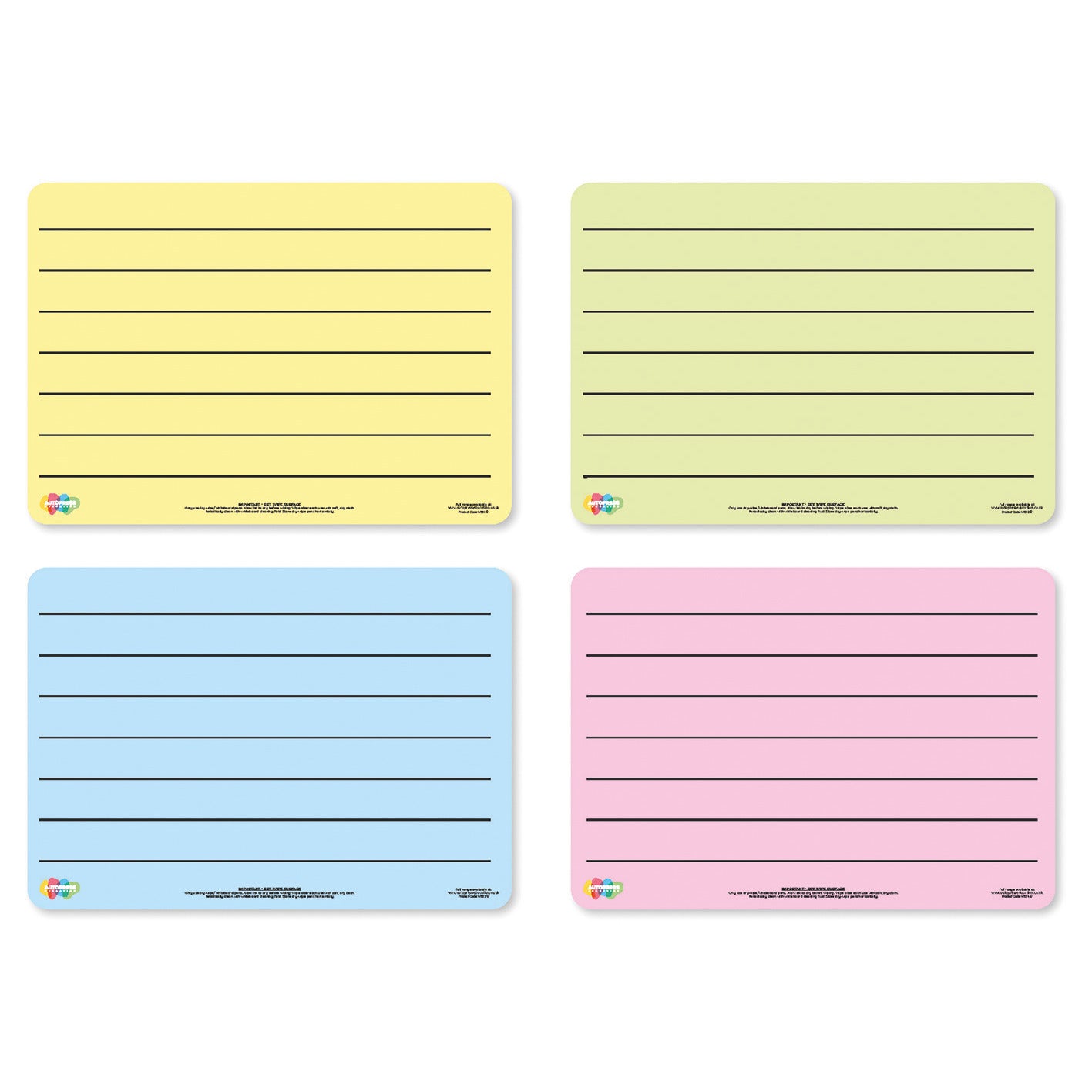 A4 Tinted Plain/Lined Flexible Boards