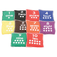 Printed Number Bean Bags
