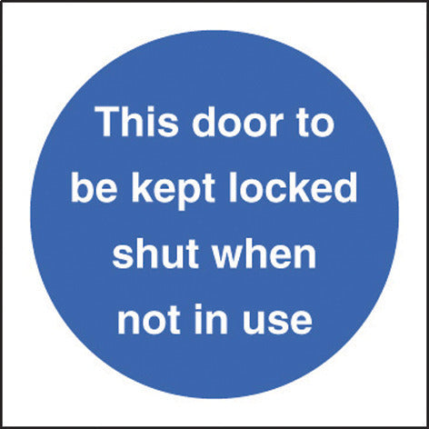 Security Door Safety Signs