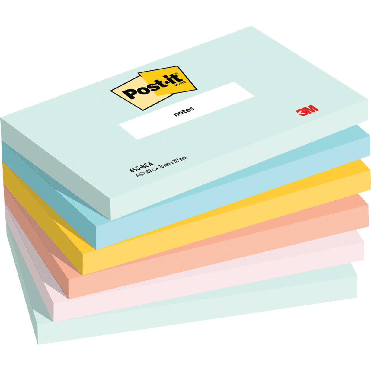 Post-it® Beachside Rectangular Colour Notes