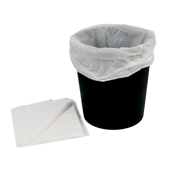 White Plastic Disposable Bin Liners