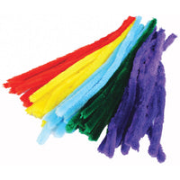 Assorted 15mm Wide Chenille Pipe Cleaners