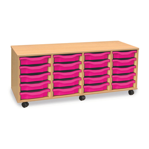 Monarch Education Quad Column Mobile Tray Unit Without Trays
