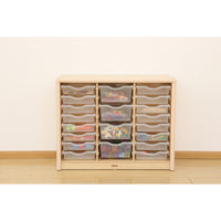 Profile Education Elegant Storage Range Tray Cabinet for 16 Small and 4 Large Trays