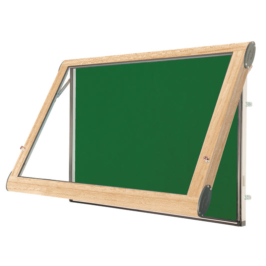 WeatherShield Wood Effect Wall Mounted Outdoor Showcase