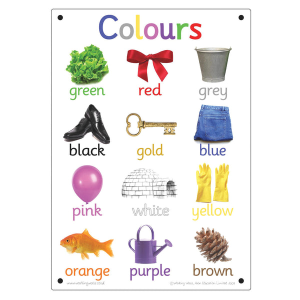 Colours Outdoor Learning Board
