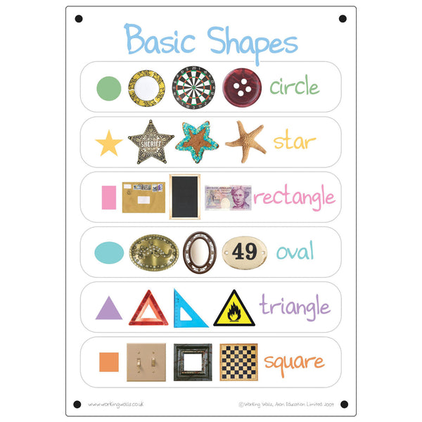 Basic Shapes Outdoor Learning Board
