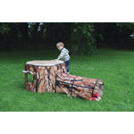 Indoor & Outdoor Play Range - Natural Tree House & Tunnel