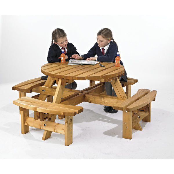 Junior Timber Sherwood Round Picnic Table