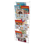 14 Shelf Vertical Wall Book Rack
