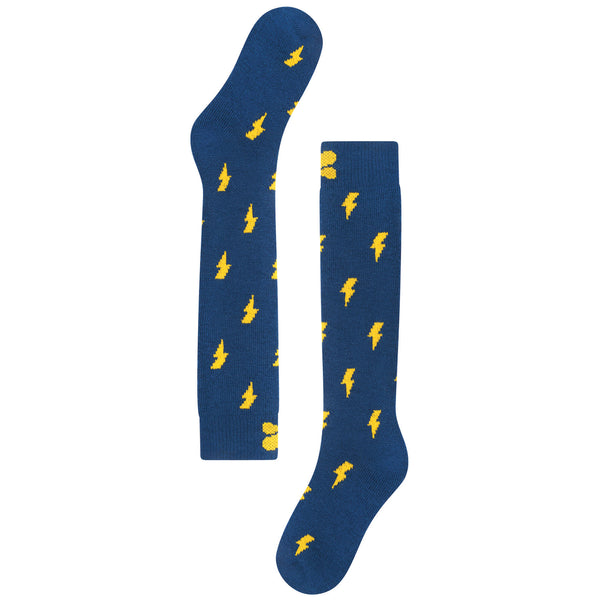 Navy Lightning Socks