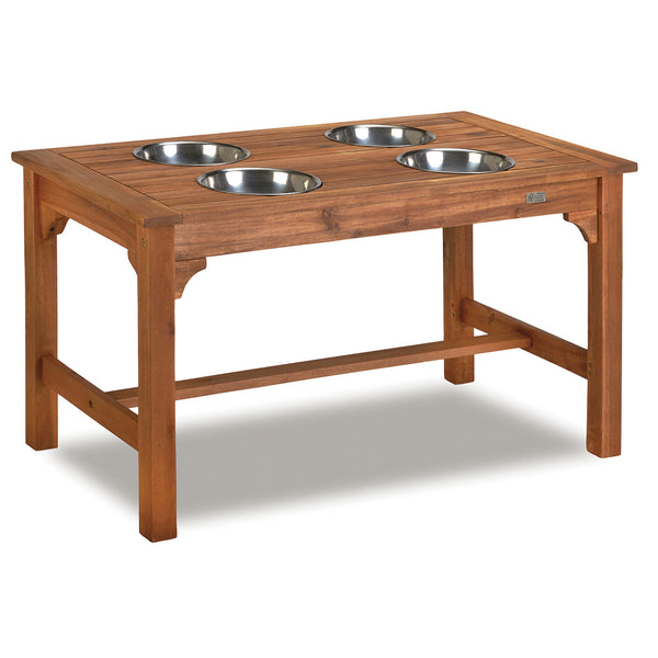Outdoor Rectangular Mud Mix Table with 4 Bowls