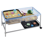 Water Tray Stand & Water Tray With Two Lids