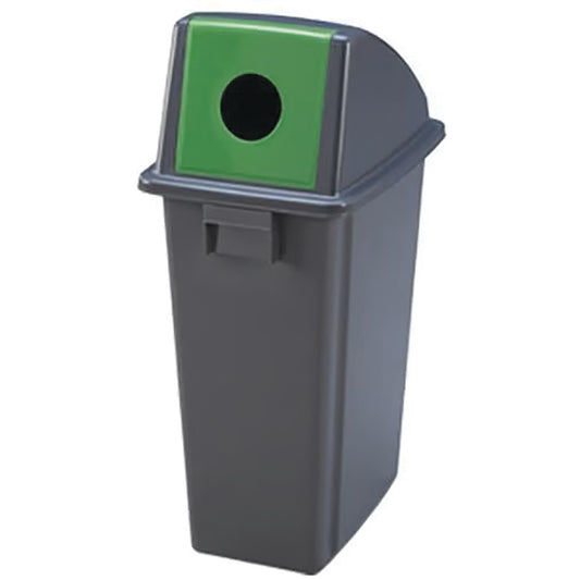 Waste Separation Bin Green Lid 60L