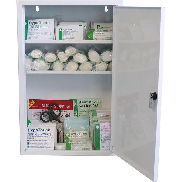 Metal First Aid Wall Cabinet With Contents