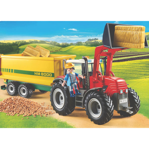 Playmobil Country Farm Tractor & Feed Trailer