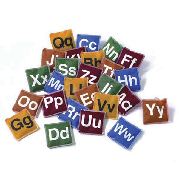 Printed Alphabet Bean Bags